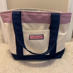 Vineyard vines tote canvas bag